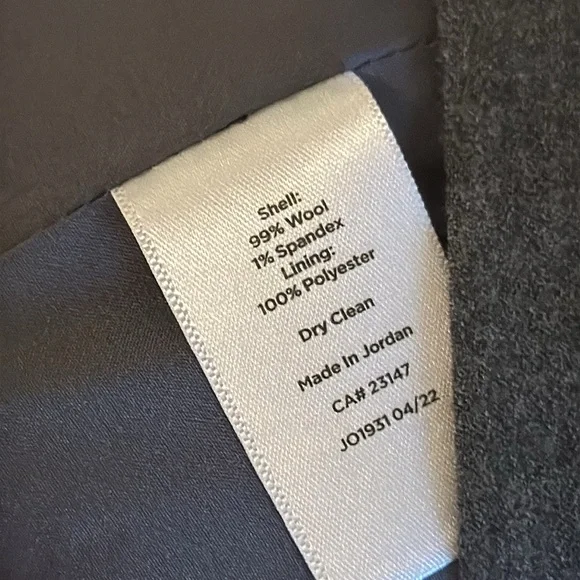 Talbots Wool Gray Blazer Suit Jacket 18w - Picture 6 of 6